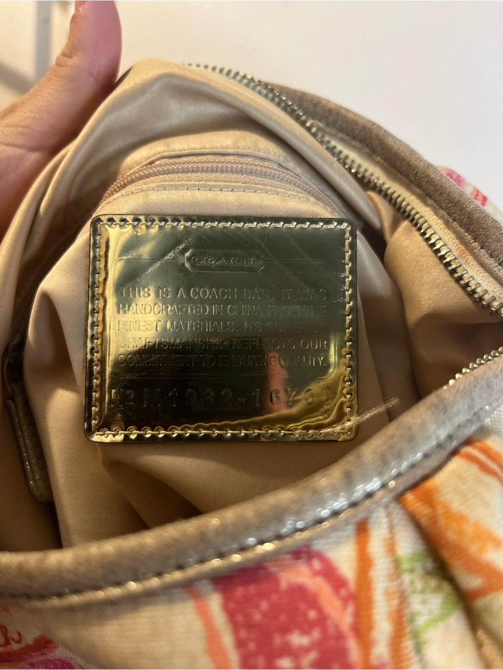 Vintage Coach Poppy Glam Signature Groovy Hobo Bag - Picture 5 of 7